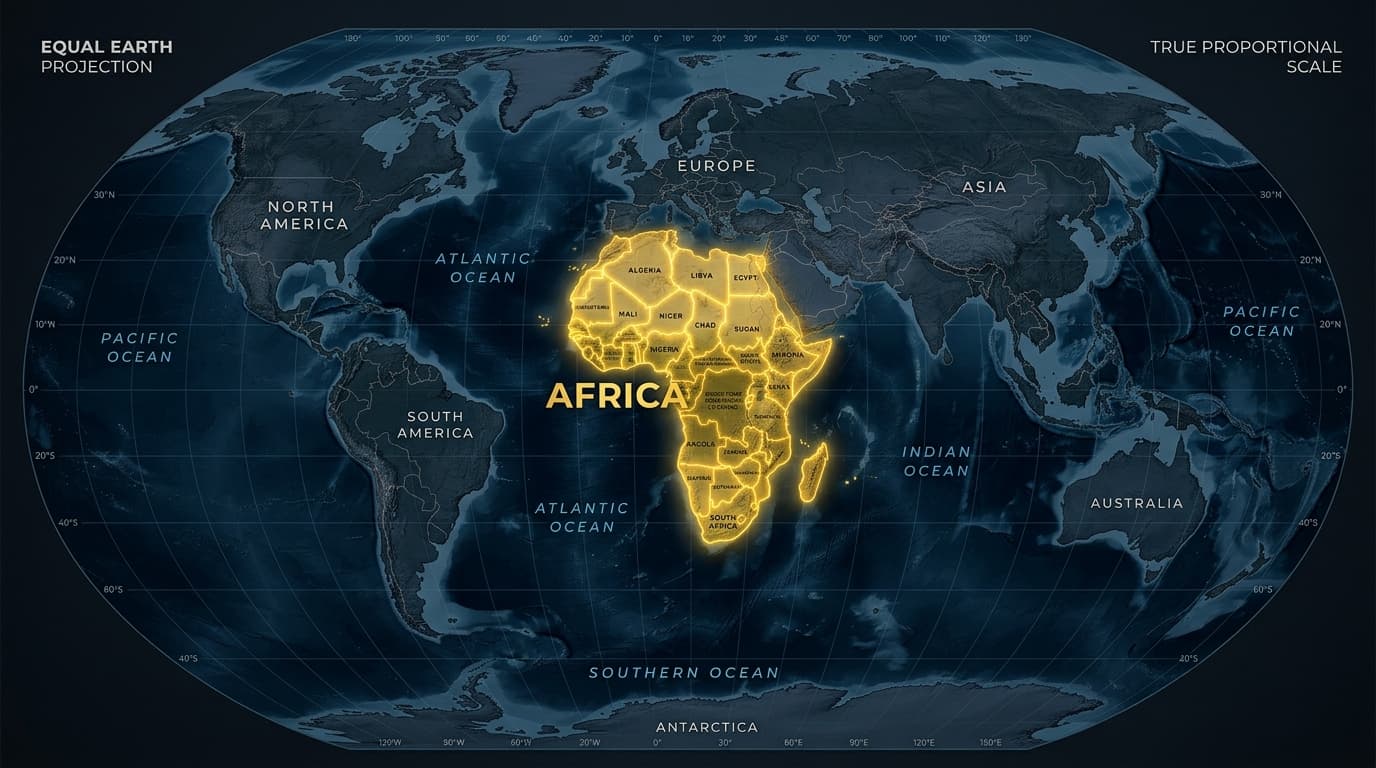 A ONU aprovou um novo mapa-múndi: a ciência e a geopolítica por trás do tamanho real da África